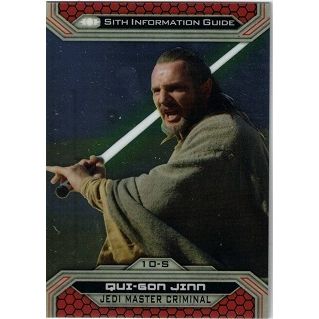 STAR WARS ' CHROME PERCEPTIVES ' Jedi vs Sith card # 10-S (2015)