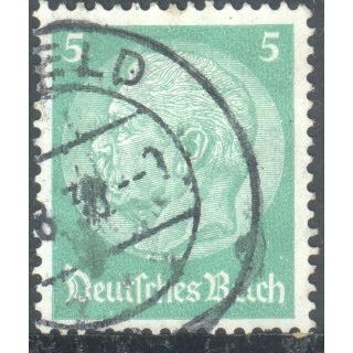 Germany 1934 - 5pf green - President Von Hindenburg - used 7
