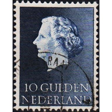 Netherlands. 1953 10g S.G.790 (Blue) Used