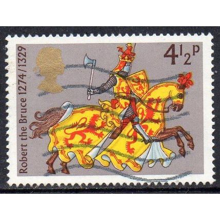 GB 1974 Medieval Warriors - Robert the Bruce 4½p Used