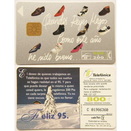 Spain Phone Card - Shoes