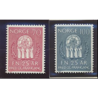 Norway Stamps Scott #560 To 561, Mint Hinged