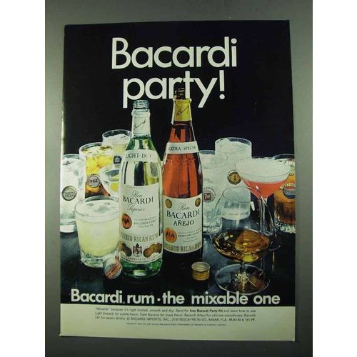 1969 Bacardi Rum Ad - Party!