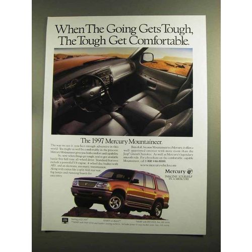 1997 Mercury Mountaineer Ad - When Going Gets Tough
