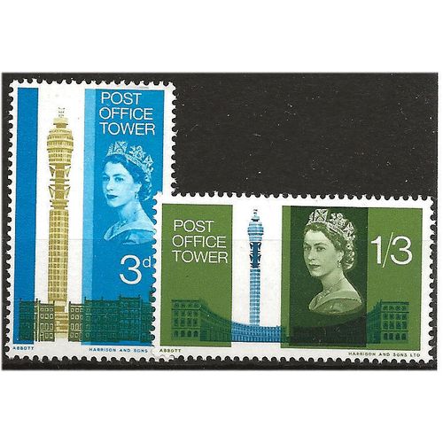 1965 SG679-680 Post Office Tower Unmounted Mint..
