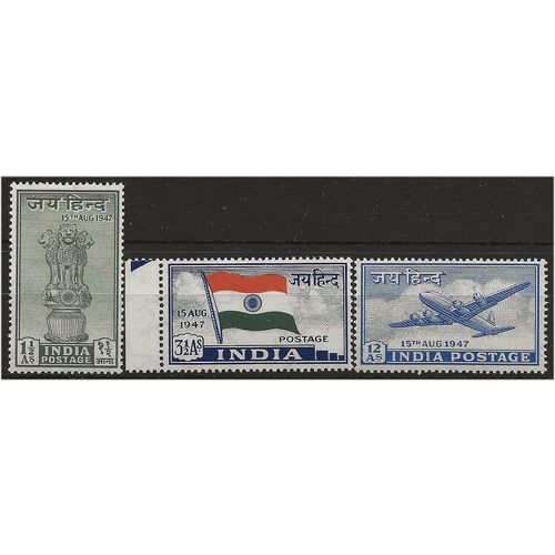 India 1947 Independence Set SG301-303 Mounted Mint . ..