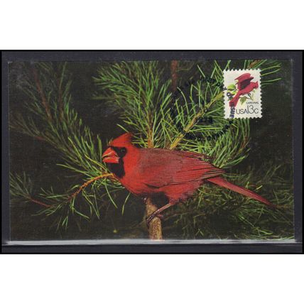 FDC Postcard 1757a 13c Cardinal (No Cachet-U/A) Box0005