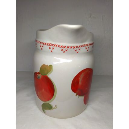 Apples Ceramic Red/Green/Yellow Pitcher - Hallmark Jan Karon Mitford Series