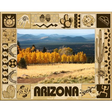 Arizona Laser Engraved Wood Picture Frame Landscape (8 x 10)