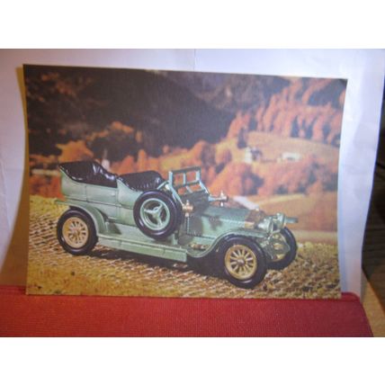 model of 1907 ROLLS-ROYCE SILVER GHOST veteran car unused German postcard #