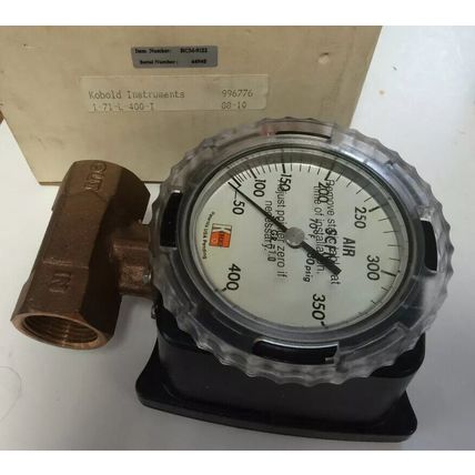 NEW KOBOLD RCM-9122 FLOWMETER, 1" NPT, PNEUMATIC,DJ