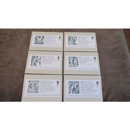 2015 GB PHQ FDC Cover Postcards - Magna Carta