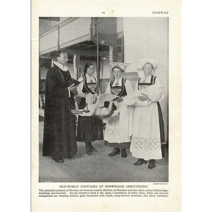 Norwegian Christening, Book Illustration (Print), c1920