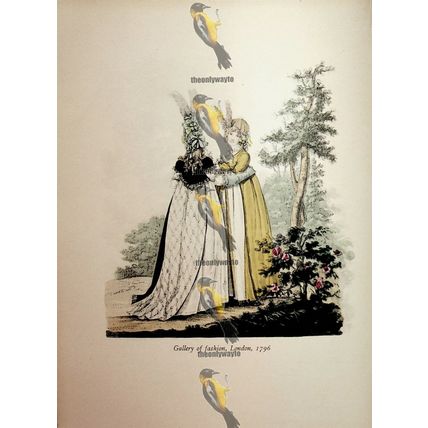 Gallery Of Fashion London 1796, Fashion Book Illustration (Print), 1909