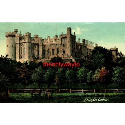 Arundel Castle, Sussex, Rare Early Postcard