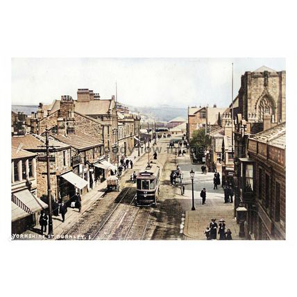 ptc0714 - Burnley , Yorkshire Street , Lancashire - print 6x4