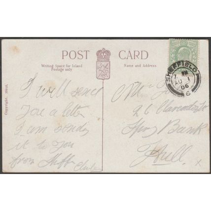Weston Park, Sheffield, Yorkshire, 1906 - Blum & Degen Postcard