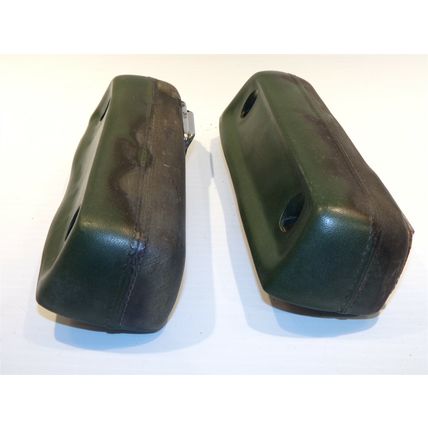1968 69 70 71 72 Dodge Dart Plymouth Valiant Duster Green Armrest Pair OEM