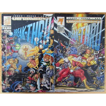 MINI-SERIES - BREAK-THRU #1 & 2 - MALIBU COMICS (1993)