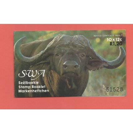 South West Africa stamps. 1985 12c Buffalo booklet MNH (AH164)