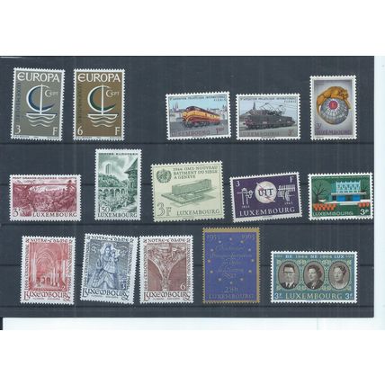Luxembourg stamps. 1960s MH lot - mainly 1966 (AJ903)