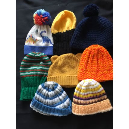 Job Lot Of 8 Wooley Hats,
