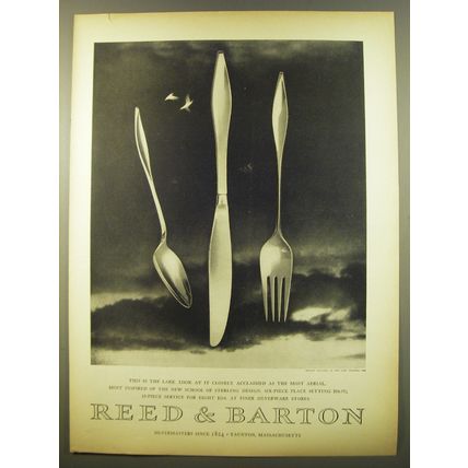1961 Reed & Barton Lark Silverware Advertisement