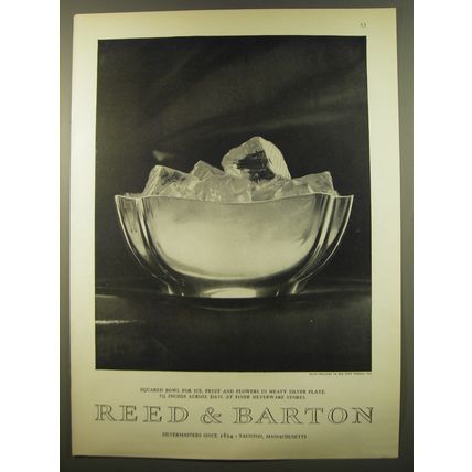 1961 Reed & Barton Squared Bowl Advertisement
