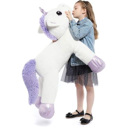 Tezituor 43'' Big Unicorn Plush Toys,Giant Unicorn Stuffed Animals,Unicorn Birth