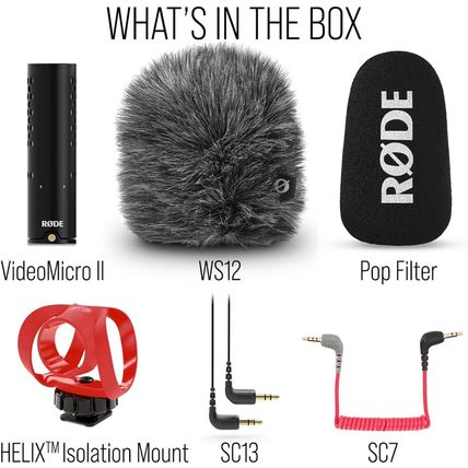 RØDE Videomicro II Ultra-Compact On-Camera Shotgun Microphone for Recording Audi