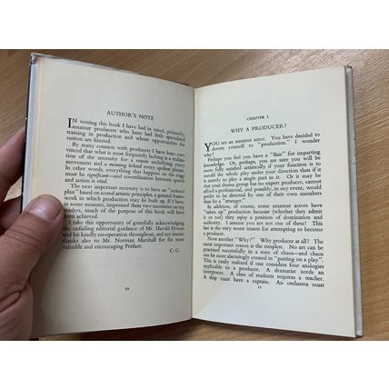 1953 1ST EDITION "PLAY PRODUCTION" CONRAD CARTER HARDBACK BOOK (P2)