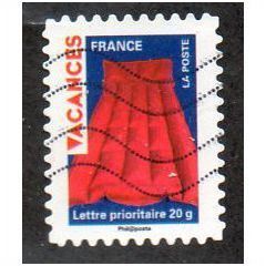 FRA 2009 (56c) 'VACANCES - AIRBED' FINE USED (EBID11092)