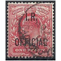 1902 O21 1d Scarlet Inland Revenue Official Fine Used . .