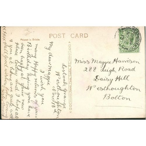 Rotary Photo Antique PC 1913 - Wishing You A Joyous Birthday - A.1159-2