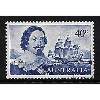 AUSTRALIA 1966 40c ULTRAMARINE FLINDERS & INVESTIGATOR SG 398 FINE USED#2