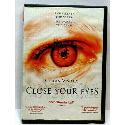 CLOSE YOUR EYES DVD / Horror / Goran Visnjic, Paddy Considine (L8)