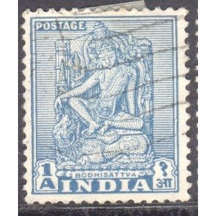 India 1949 - SG 333 - 1a blue - Bodhisattva - used 2