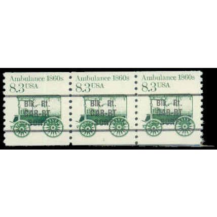 2128a 8.3c Ambulance Very Fine MNH Dry Gum PNC 1/3 R0496