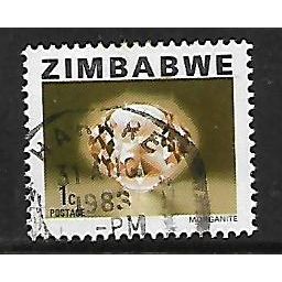 ZIMBABWE 1983 1c MORGANITE SG 576 FINE USED