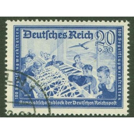 GERMANY - 1941 -Postal Employees - 20pf + 30pf ultramarine - Fine Used