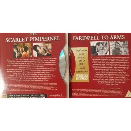 The Scarlet Pimpernel DVD Promo The Express & Farewell To Arms A 2 Disc Set