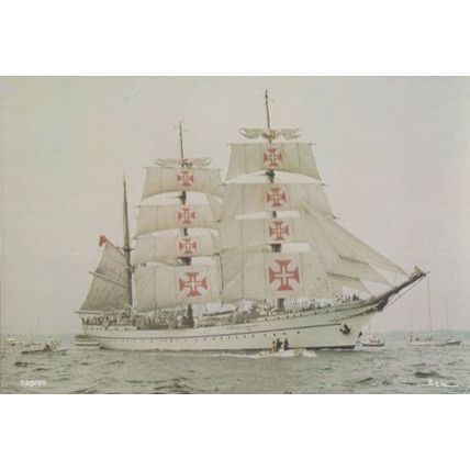 Sagres Portugal Portuguese Boat Postcard