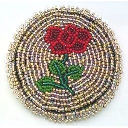 Floral Design Beaded Hair Clip Barrette 5