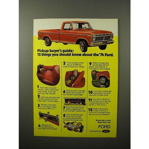 1974 Ford Pickup Truck Ad - 12 Things You Should Know