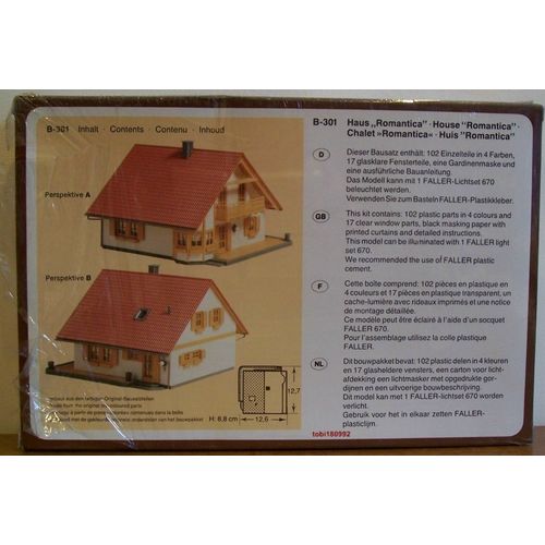 Faller H0 B-301 House Romantica - Building Kit unbuilt - NEW