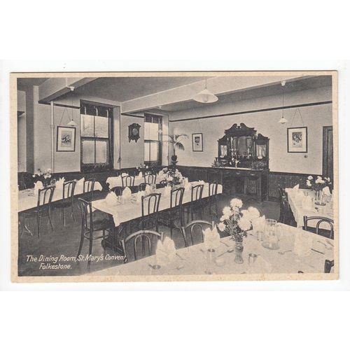 The Dining Room St Mary's Convent Folkestone Postcard Kent