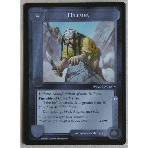 Middle Earth CCG: 'Hillmen' (The White Hand) Limited Rare