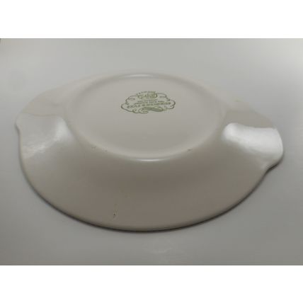 CURRIER & IVES "THE ROCKY MOUNTAINS" PLATTER 11 1/2" Wagon Trail Oxen Frontier