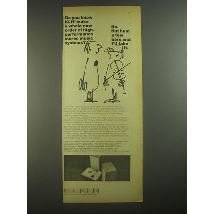 1967 KLH Stereo Equipment Ad - Did you know KLH make a whole new order