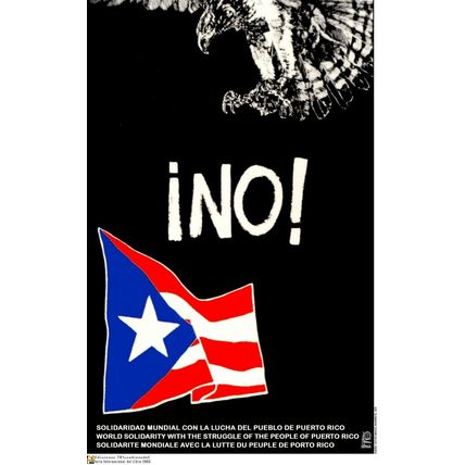 Political Poster.SET of 5.Cuban Propaganda.Solidarity Puerto Rico independence